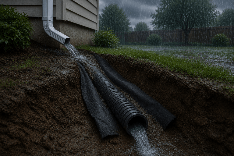 Why French Drains Are One of the Best Investments for Houston Foundation Protection
