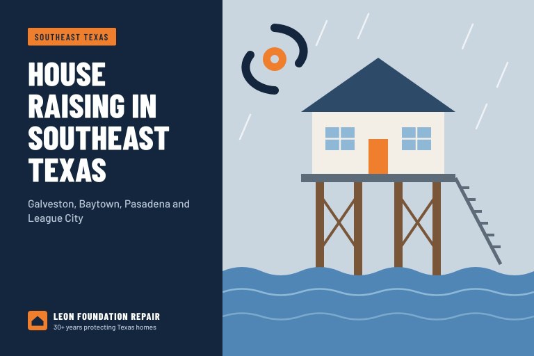 House Raising in Southeast Texas: Galveston, Baytown, Pasadena and League City